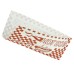 Бумажные пакеты уголки для хот догов Hot Dog клетка 200x85мм (248) 500 штук