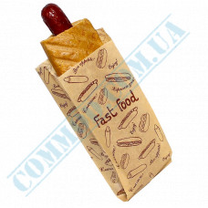 Paper bags for French Hot Dogs | 40g/m2 | 160*70*40mm | art. 88 | 1000 pieces per pack