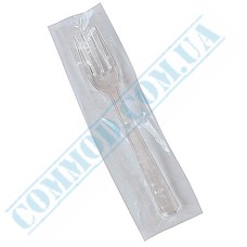 Individually wrapped clear forks 16cm 100 pieces