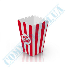 Paper containers | 700ml | 137*85*85mm | for popcorn | square | 50 pieces per pack