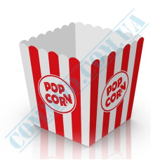 Paper containers | 2500ml | 167*140*140mm | for popcorn | square | 50 pieces per pack
