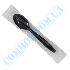 Individually packed spoons | black | 160mm | 100 pcs