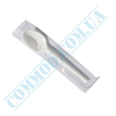 Individually packed spoons | white | 130mm | 100 pcs