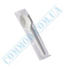 Ложка чайная белая 13см в индивидуальной упаковке 100 штук Ложка чайная белая 13см в индивидуальной упаковке 100 штук