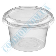 Food clear plastic container 450ml with lid 200 pieces