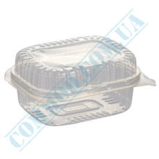 Food clear plastic container 560ml with lid 100 pieces