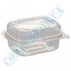 Plastic containers | 560ml | 100*130*58mm | transparent | with lid | for cold food | 100 pieces per pack