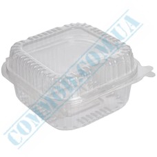Food clear plastic container 860ml with lid 100 pieces