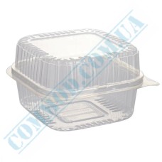 Food clear plastic container 1000ml with lid 100 pieces