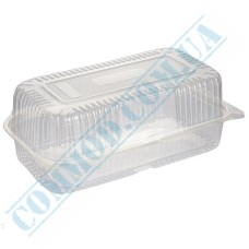 Food clear plastic container 2000ml with lid 100 pieces