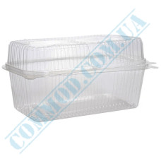 Plastic containers | 2760ml | 130*230*115mm | transparent | with lid | for cold food| 100 pieces per pack