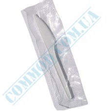 Нож белый 17см в индивидуальной упаковке 100 штук Нож белый 17см в индивидуальной упаковке 100 штук