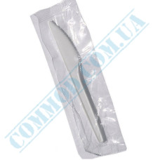 Нож белый 17см в индивидуальной упаковке 100 штук