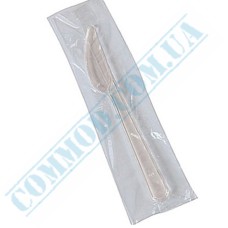 Individually wrapped clear knives 17cm 100 pieces