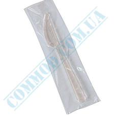 Нож прозрачный 17см в индивидуальной упаковке 100 штук