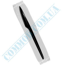 Нож черный 18см Bittner в индивидуальной упаковке 100 штук