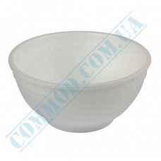 Styrofoam containers | 500ml | d=135mm h=65mm | white | without cover | for hot meals | 50 pieces per pack