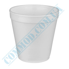 Styrofoam containers | 650ml | d=113mm h=114mm | white | without cover | for hot meals | 25 pieces per pack