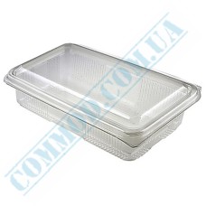 Clear plastic sushi box 1200ml 220x135x40mm 50 pieces