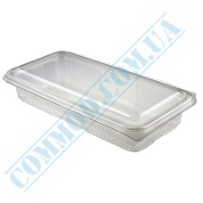 Clear plastic sushi box 650ml 190x85x40mm 100 pieces