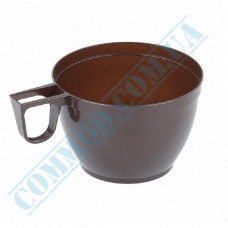 Plastic cups for coffee | 150ml | brown | 34 pieces per pack