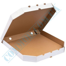 Pizza Boxes White | with beveled corners | 200*200*37mm | 100 pieces per pack