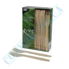 Wooden forks | 165mm | PapStar (Germany) | 100 pieces per pack