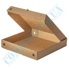Kraft pizza boxes | cellulose | square | 250*250*45mm | 100 pieces per pack