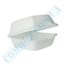 Lunch boxes 150*150*60mm | expanded polystyrene | white | 250 pieces per pack