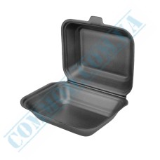 Black foam lunch box 190x150x60mm 250 pieces