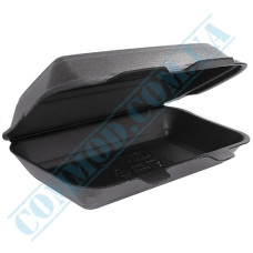 Lunch boxes 190*150*60mm | expanded polystyrene | black | 250 pieces per pack