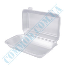 White foam lunch box 246x150x60mm 250 pieces