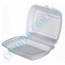 Lunch boxes 240*210*70mm | expanded polystyrene | white | for 1 section | Poland | 480 pieces per package