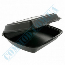 Lunch boxes 240*210*70mm | expanded polystyrene | black | for 1 section | Poland | 480 pieces per package