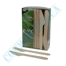 Wooden knives | 165mm | PapStar (Germany) | 100 pieces per pack