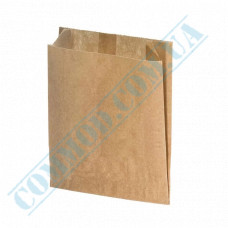 Kraft paper bags Greaseproof | 60g/m2 | 140*120*50mm | art. 1778 | 1000 pieces per pack
