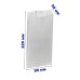 White paper bags 220x90x50mm (5378) 1000 pieces