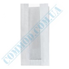 White paper bags with window 290x140x50mm (66) 1000 pieces