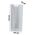 White paper bags with window 310x160x80mm (110) 1000 pieces