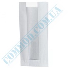 White paper bags with window 310x160x80mm (110) 1000 pieces
