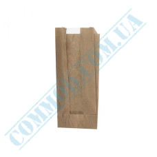 Kraft paper bags with window 210x100x50mm (68) 1000 pieces