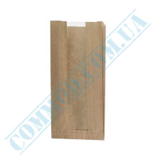 Kraft paper bags with window 290x140x50mm (67) 1000 pieces