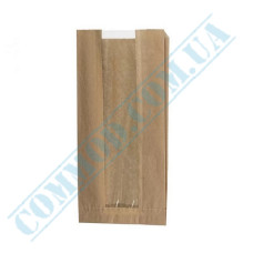 Kraft paper bags with window 310x160x80mm (111) 1000 pieces