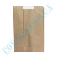 Kraft paper bags with window | 310*210*50mm | 40g/m2 | art. 62 | 1000 pieces per pack