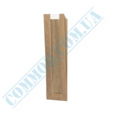 Kraft paper bags with window 310x90x50mm (58) 1000 pieces