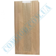 Kraft paper bags with window 410x220x60mm (59) 1000 pieces