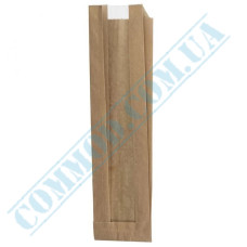 Kraft paper bags with window 560x100x50mm (292) 1000 pieces