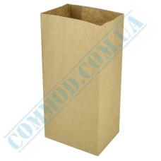 Пакет бумажный крафт с прямоугольным дном 120x85x240мм (90) 500 штук