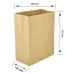 Rectangular bottom kraft paper bags 280x140x420mm (685) 100 pieces