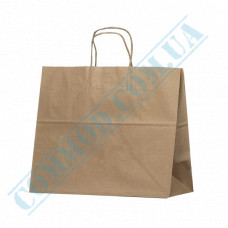 Kraft paper bags with handles | 320*160*280mm | 100g/m2 (up to 6kg) | art. 1072 | 100 pieces per pack